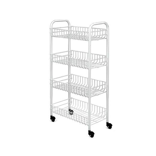 metaltex Wózek wielofunkcyjny &quot;Pisa&quot; w kolorze białym - 41 x 84 x 23 cm ze sklepu Limango Polska w kategorii Regały i witryny - zdjęcie 184577973