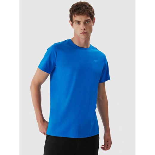 4F T-Shirt 4FAW23TTSHM0876 Niebieski Regular Fit ze sklepu MODIVO w kategorii T-shirty męskie - zdjęcie 184578902
