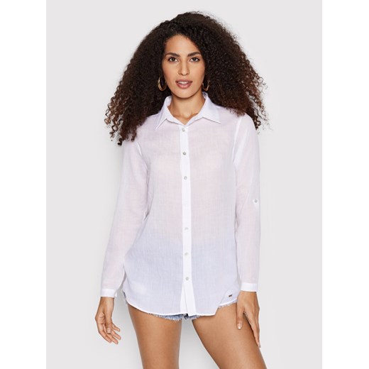 Banana Moon Koszula Gary Adilson HPP10 Biały Regular Fit ze sklepu MODIVO w kategorii Odzież plażowa - zdjęcie 184578943
