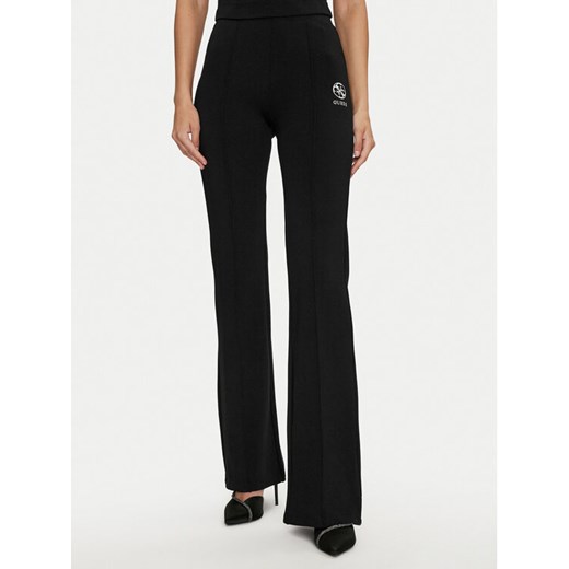 Guess Spodnie materiałowe Elea V4YB01 KCDN0 Czarny Slim Fit - id: 0000303932725 - marki Guess - 184578952 Guess Spodnie materiałowe Elea V4YB01 KCDN0 Czarny Slim Fit ze sklepu MODIVO w kategorii Spodnie damskie - zdjęcie 184578952