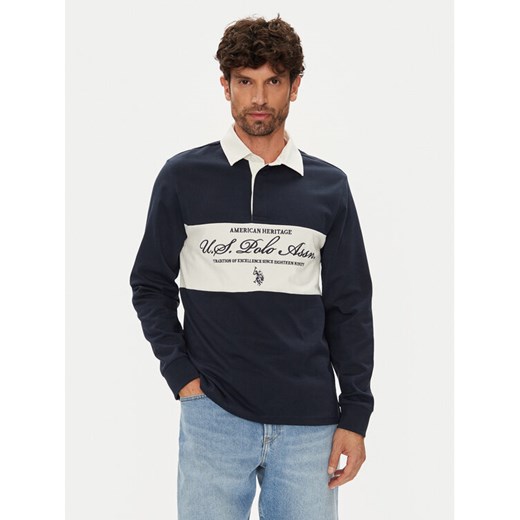 U.S. Polo Assn. Polo MUP4075 Granatowy Regular Fit ze sklepu MODIVO w kategorii T-shirty męskie - zdjęcie 184580071