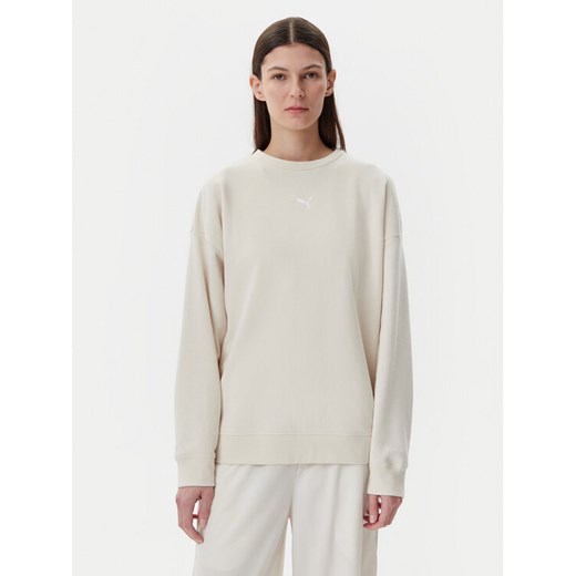 Puma Bluza Ess 685401 Beżowy Oversize ze sklepu MODIVO w kategorii Bluzy damskie - zdjęcie 184580081
