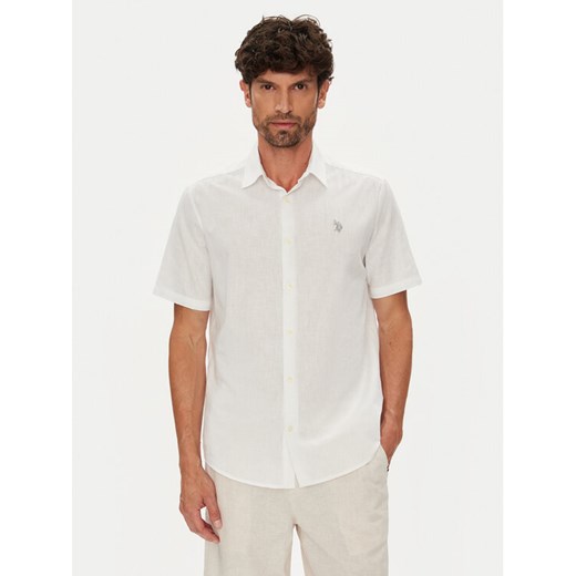 U.S. Polo Assn. Koszula MUP3254 Biały Regular Fit ze sklepu MODIVO w kategorii Koszule męskie - zdjęcie 184580083