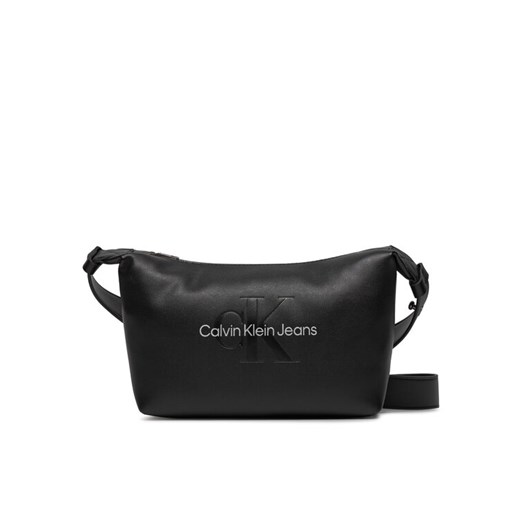 Calvin Klein Jeans Torebka Sculpted Shoulderbag22 Mono K60K611549 Czarny ze sklepu MODIVO w kategorii Listonoszki - zdjęcie 184580111