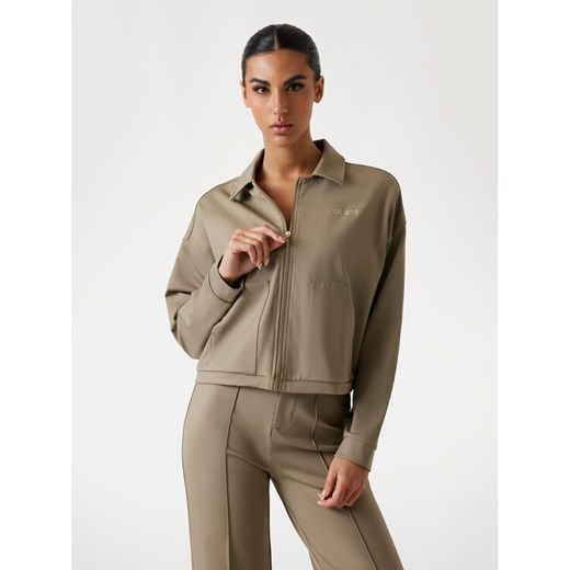 Guess Bluza V5YL08 KCX42 Brązowy Regular Fit ze sklepu MODIVO w kategorii Bluzy damskie - zdjęcie 184580140