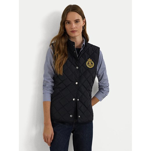 LAUREN RALPH LAUREN Bezrękawnik 297951276004 Granatowy Straight Fit ze sklepu MODIVO w kategorii Kamizelki damskie - zdjęcie 184580150