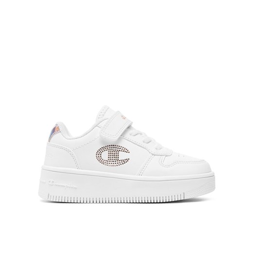 Champion Sneakersy Rebound Platform Glitter G Ps Low Cut Shoe S32830-CHA-WW008 Biały ze sklepu MODIVO w kategorii Buty sportowe dziecięce - zdjęcie 184582030