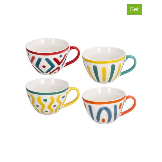 Tognana Kubki jumbo (4 szt.) ze wzorem - 530 ml ze sklepu Limango Polska w kategorii Kubki - zdjęcie 184582781