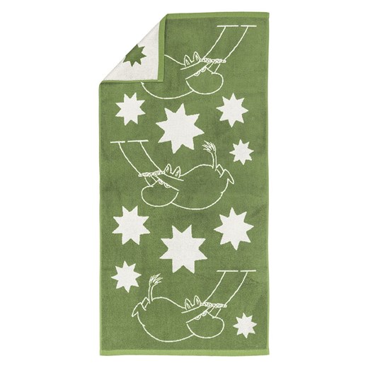 Moomin Ręcznik prysznicowy &quot;Stars&quot; w kolorze zielono-białym - 140 x 70 cm ze sklepu Limango Polska w kategorii Ręczniki - zdjęcie 184583034