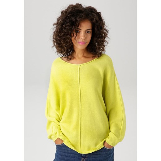 Aniston Sweter w kolorze żółtym ze sklepu Limango Polska w kategorii Swetry damskie - zdjęcie 184583051