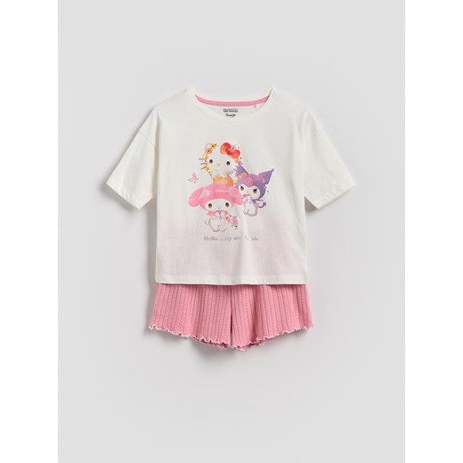 Reserved - Piżama Hello Kitty and Friends - złamana biel Reserved 134/140 (8-9 lat) Reserved