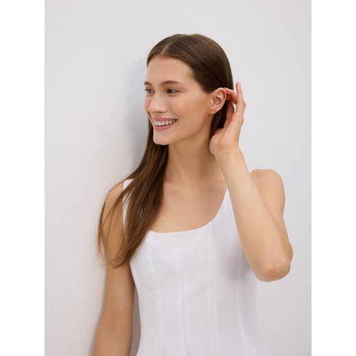 Reserved - Sukienka typu bombka - biały Reserved XL Reserved