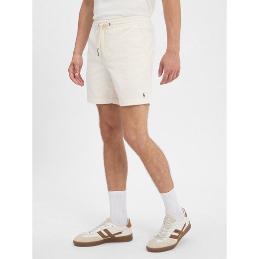 Polo Ralph Lauren Szorty - klasyczny krój Mężczyźni Bawełna écru jednolity ze sklepu vangraaf w kategorii Spodenki męskie - zdjęcie 184584492
