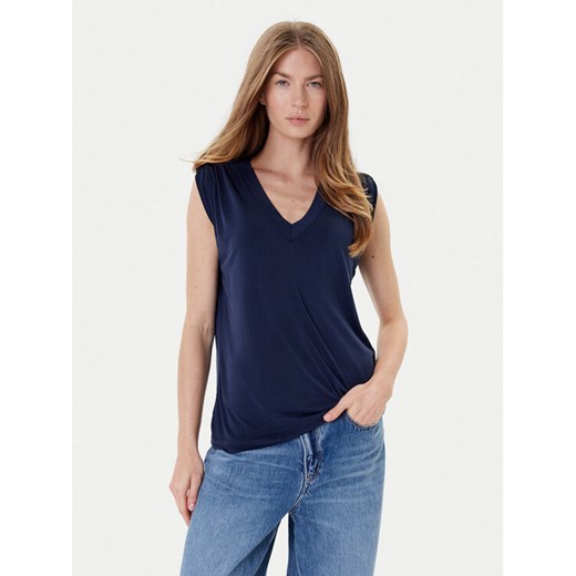 Guess Bluzka W5YP52 KCYW2 Granatowy Regular Fit ze sklepu MODIVO w kategorii Bluzki damskie - zdjęcie 184584863