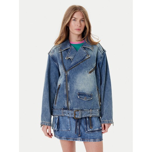 Guess Kurtka jeansowa W5YN70 D4XYZ Niebieski Regular Fit ze sklepu MODIVO w kategorii Kurtki damskie - zdjęcie 184584881