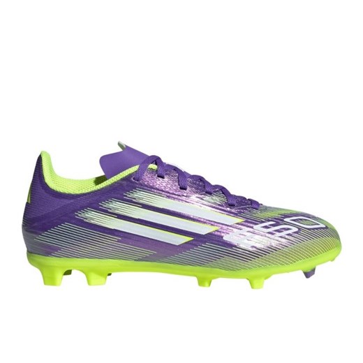 Buty piłkarskie adidas F50 League FG/MG Jr JH7747 fioletowe ze sklepu ButyModne.pl w kategorii Buty sportowe dziecięce - zdjęcie 184585122