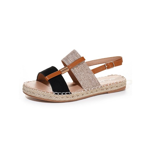C&apos;M Espadryle w kolorze beżowo-jasnobrązowo-czarnym ze sklepu Limango Polska w kategorii Espadryle damskie - zdjęcie 184586230