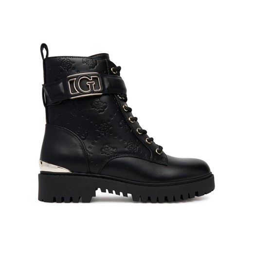 Trapery Guess FLTORA FAL10 Czarny ze sklepu eobuwie.pl w kategorii Workery damskie - zdjęcie 184587070
