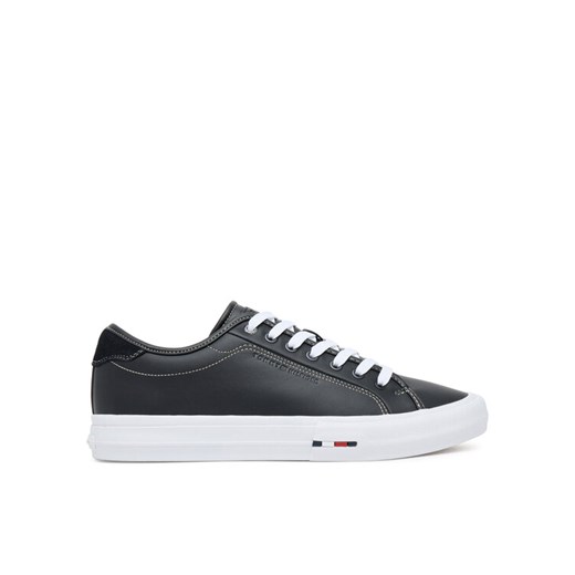 Tenisówki Tommy Hilfiger Th Hi Vulc Street Stitch FM0FM05645 Czarny ze sklepu eobuwie.pl w kategorii Trampki męskie - zdjęcie 184587154