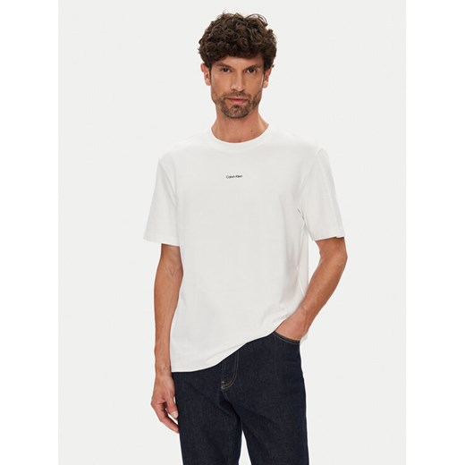 Calvin Klein Polo LV04LC241G Biały Regular Fit ze sklepu MODIVO w kategorii T-shirty męskie - zdjęcie 184588463