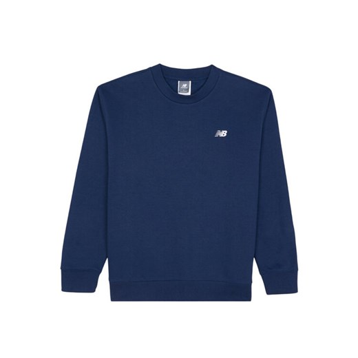 New Balance Bluza Small Logo MT41507 Granatowy Relaxed Fit ze sklepu MODIVO w kategorii Bluzy męskie - zdjęcie 184588470