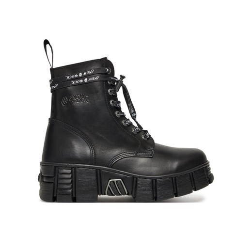 NEW ROCK Botki M-WALL084NP-C8 Czarny ze sklepu MODIVO w kategorii Botki - zdjęcie 184588571