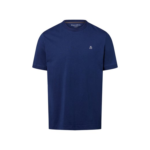 Marc O'Polo Koszulka męska Mężczyźni Bawełna błękit królewski jednolity ze sklepu vangraaf w kategorii T-shirty męskie - zdjęcie 184589832