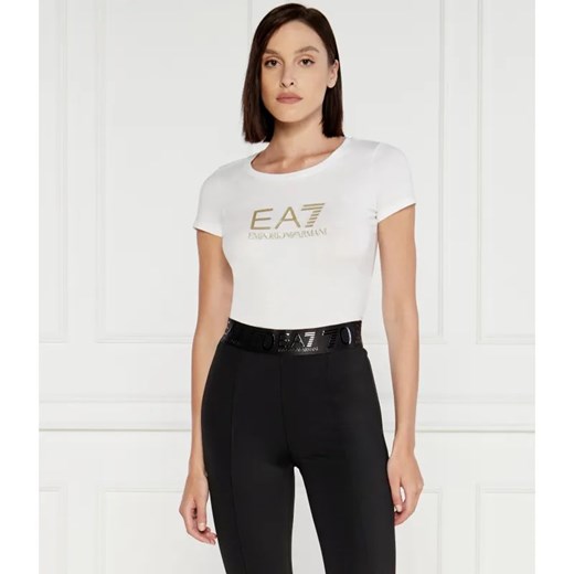 EA7 T-shirt | Slim Fit S promocja Gomez Fashion Store