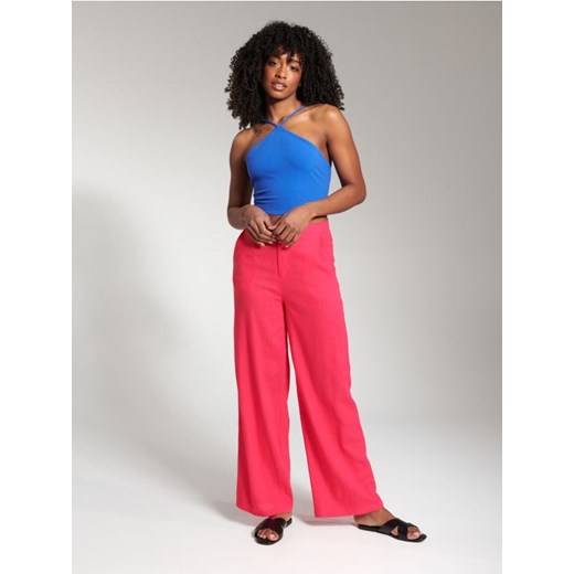 Sinsay - Crop top z wiązaniem - niebieski ze sklepu Sinsay w kategorii Bluzki damskie - zdjęcie 184590492