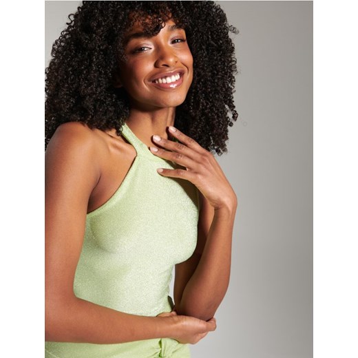 Sinsay - Crop top - zielony ze sklepu Sinsay w kategorii Bluzki damskie - zdjęcie 184590521