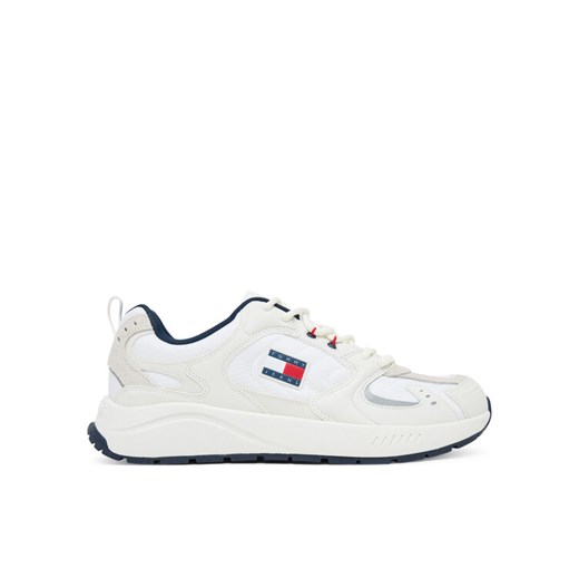 Sneakersy Tommy Jeans Tjm Runner EM0EM01581 Écru ze sklepu eobuwie.pl w kategorii Buty sportowe męskie - zdjęcie 184590620