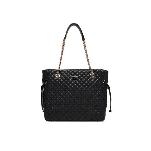 Torebka Guess Everlee HWQG86 79220 Czarny ze sklepu eobuwie.pl w kategorii Torby Shopper bag - zdjęcie 184590633