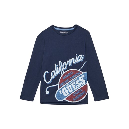 Guess Bluzka L5YI26 K8HM4 Granatowy Regular Fit ze sklepu MODIVO w kategorii T-shirty chłopięce - zdjęcie 184591673