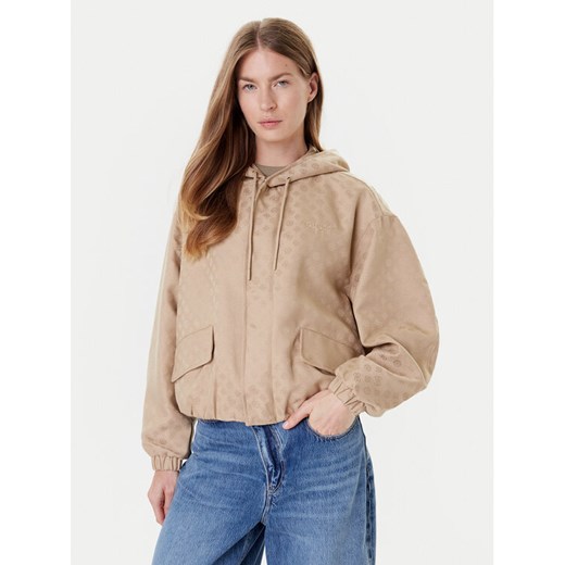Guess Kurtka przejściowa V5YL02 WH492 Beżowy Regular Fit ze sklepu MODIVO w kategorii Kurtki damskie - zdjęcie 184591683