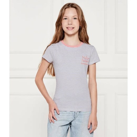 POLO RALPH LAUREN T-shirt | Slim Fit ze sklepu Gomez Fashion Store w kategorii Bluzki dziewczęce - zdjęcie 184592114