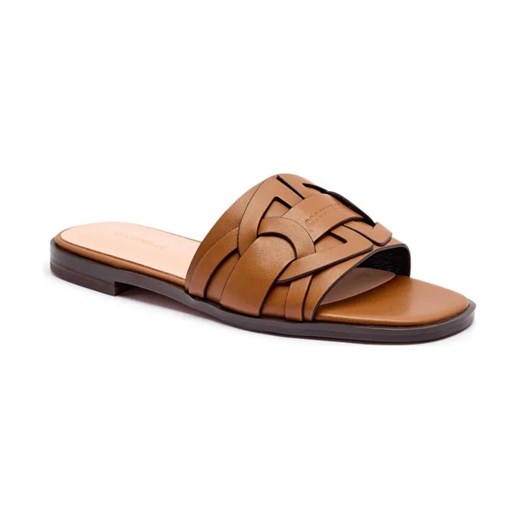 Coccinelle Skórzane klapki CUIR ze sklepu Gomez Fashion Store w kategorii Klapki damskie - zdjęcie 184592131