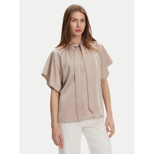 Bruuns Bazaar Bluzka Beckia Wendi BBW4439 Beżowy Regular Fit ze sklepu MODIVO w kategorii Bluzki damskie - zdjęcie 184593834