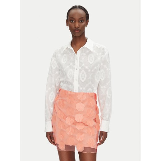 Bruuns Bazaar Koszula Feodory BBW4508 Biały Loose Fit ze sklepu MODIVO w kategorii Koszule damskie - zdjęcie 184593854