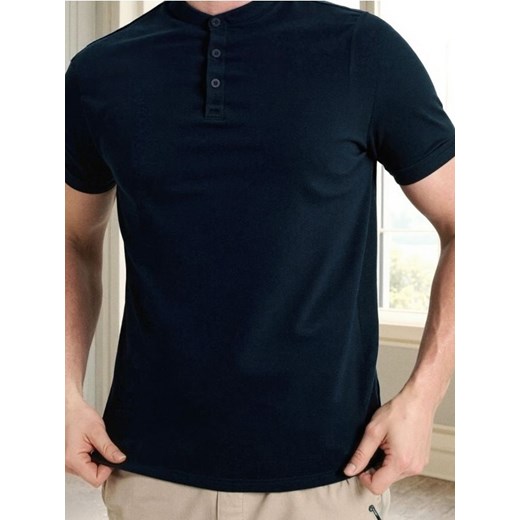 Sinsay - Koszulka polo - granatowy ze sklepu Sinsay w kategorii T-shirty męskie - zdjęcie 184594983