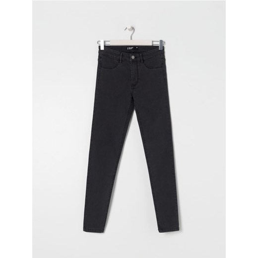 Sinsay - Jeansy skinny mid waist - szary ze sklepu Sinsay w kategorii Jeansy damskie - zdjęcie 184594984