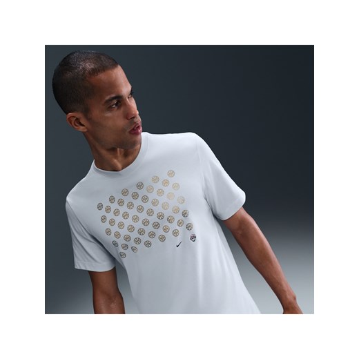 Męski T-shirt do koszykówki Nike USA - Szary ze sklepu Nike poland w kategorii T-shirty męskie - zdjęcie 184595232