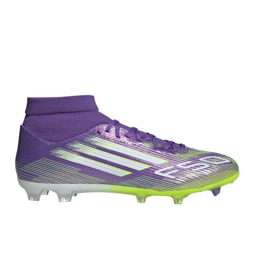 Buty piłkarskie adidas F50 League FG/MG Mid W JI0886 fioletowe ze sklepu ButyModne.pl w kategorii Buty sportowe męskie - zdjęcie 184595333