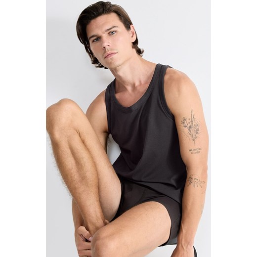 Sloggi tank top męski SLG 10222292-3828, Kolor ciemnoszary, Rozmiar L, Sloggi ze sklepu Intymna w kategorii Podkoszulki męskie - zdjęcie 184595760