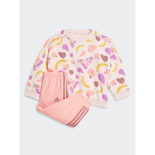 adidas Dres Essentials Allover Print JF4487 Różowy Regular Fit ze sklepu MODIVO w kategorii Komplety niemowlęce - zdjęcie 184596034