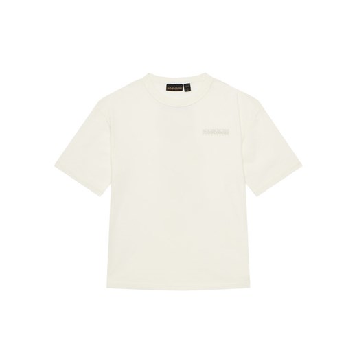 Napapijri T-Shirt S-Ahr NP0A88ZO D Écru Regular Fit ze sklepu MODIVO w kategorii T-shirty chłopięce - zdjęcie 184596421