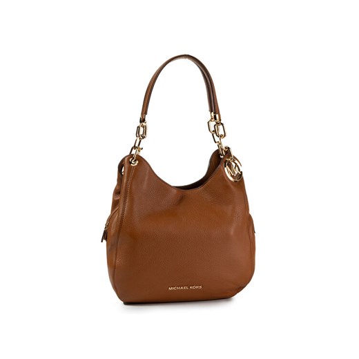 Torebka MICHAEL Michael Kors Lillie 30T9G0LE3L Brązowy ze sklepu eobuwie.pl w kategorii Torebki worki - zdjęcie 184597041