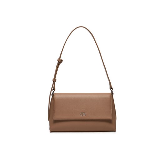 Calvin Klein Torebka Ck Daily Shoulder Bag Pebble K60K612139 Brązowy ze sklepu MODIVO w kategorii Torebki bagietki - zdjęcie 184597102