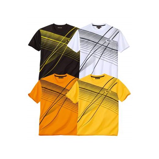 Zestaw 4 koszulek z nadrukiem Sport ze sklepu Atlas For Men w kategorii T-shirty męskie - zdjęcie 184597324