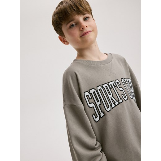 Reserved - Longsleeve oversize - brązowy ze sklepu Reserved w kategorii Bluzy chłopięce - zdjęcie 184599384
