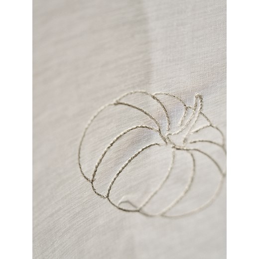 Sinsay - Firana z wyszywanymi dyniami - biały Sinsay One Size Sinsay